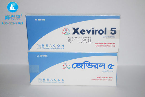 satın al Beacon Everolimus Xevirol 5mg*10 tablet Meme kanseri, böbrek hücreli karsinomu, endometrium karsinomu, uterus sarkomu, perivaskuler epitelioid hücreli tümör, tekrar eden angiomyolipom, online manufacture