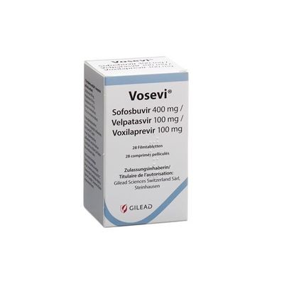 Gilead Sofosbuvir/Velpatasvir/Voxilaprevir Vosevi 400mg*28 tablet Hepatit Cfor evre 1 2 3 kanser
